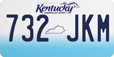 KY license plate 732JKM