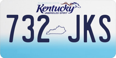 KY license plate 732JKS