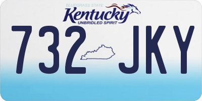 KY license plate 732JKY