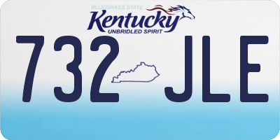 KY license plate 732JLE