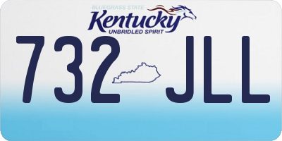 KY license plate 732JLL