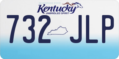KY license plate 732JLP
