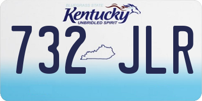 KY license plate 732JLR
