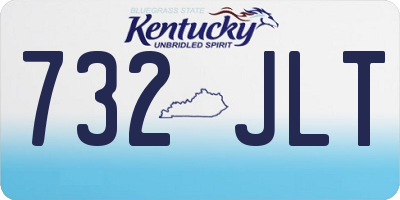 KY license plate 732JLT