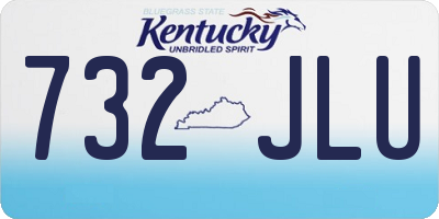 KY license plate 732JLU