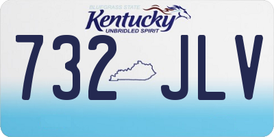 KY license plate 732JLV