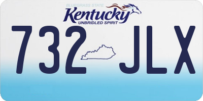 KY license plate 732JLX