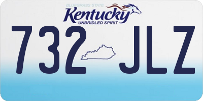 KY license plate 732JLZ