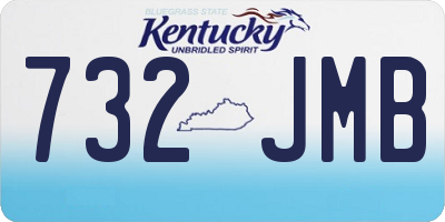 KY license plate 732JMB
