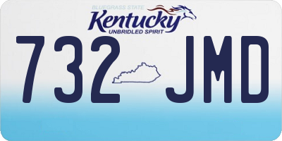 KY license plate 732JMD