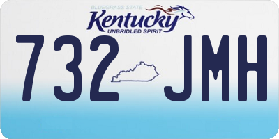 KY license plate 732JMH