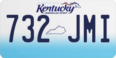 KY license plate 732JMI