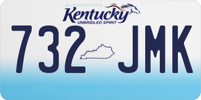 KY license plate 732JMK