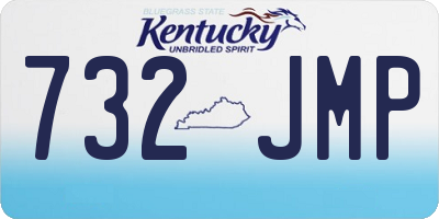KY license plate 732JMP