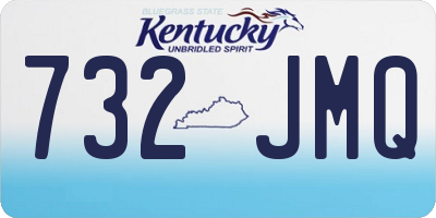 KY license plate 732JMQ