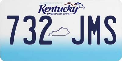 KY license plate 732JMS