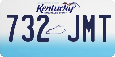 KY license plate 732JMT