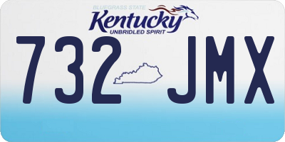 KY license plate 732JMX