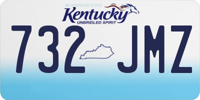 KY license plate 732JMZ