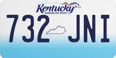 KY license plate 732JNI