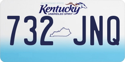 KY license plate 732JNQ