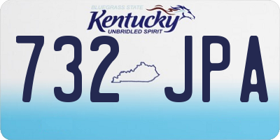 KY license plate 732JPA