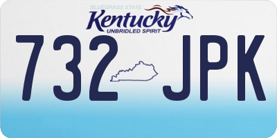KY license plate 732JPK