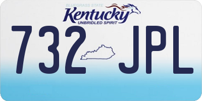 KY license plate 732JPL