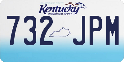 KY license plate 732JPM