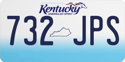 KY license plate 732JPS