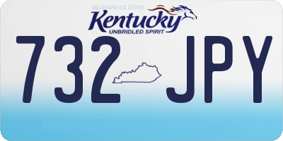 KY license plate 732JPY