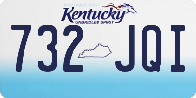 KY license plate 732JQI