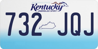 KY license plate 732JQJ