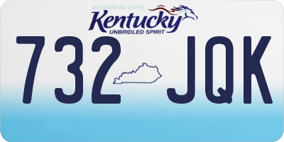 KY license plate 732JQK