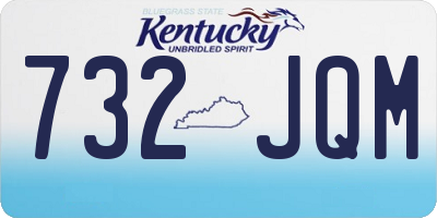 KY license plate 732JQM