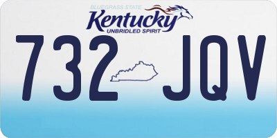 KY license plate 732JQV