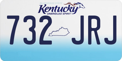 KY license plate 732JRJ