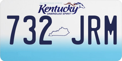 KY license plate 732JRM