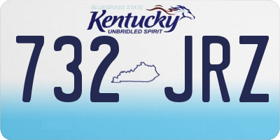KY license plate 732JRZ