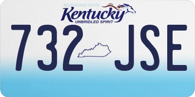 KY license plate 732JSE