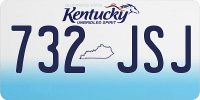 KY license plate 732JSJ