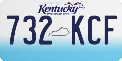 KY license plate 732KCF