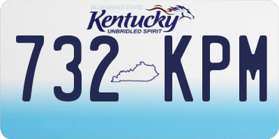 KY license plate 732KPM