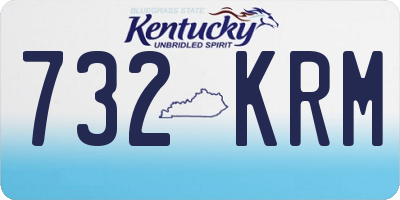 KY license plate 732KRM