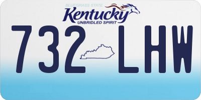 KY license plate 732LHW