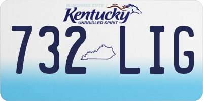 KY license plate 732LIG
