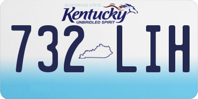 KY license plate 732LIH