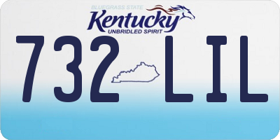 KY license plate 732LIL
