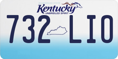 KY license plate 732LIO