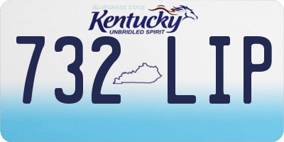 KY license plate 732LIP